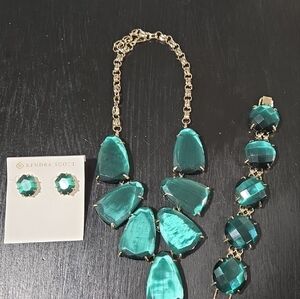 Emerald Cats Eye Set
